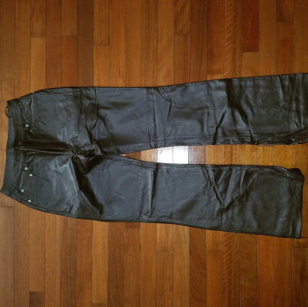 Brown Leather Pants